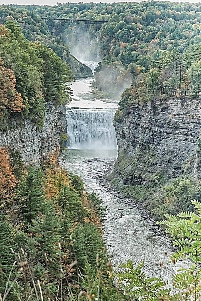 Vista del cañón de Letchworth publicada por Grand Union Tours en Facebook
